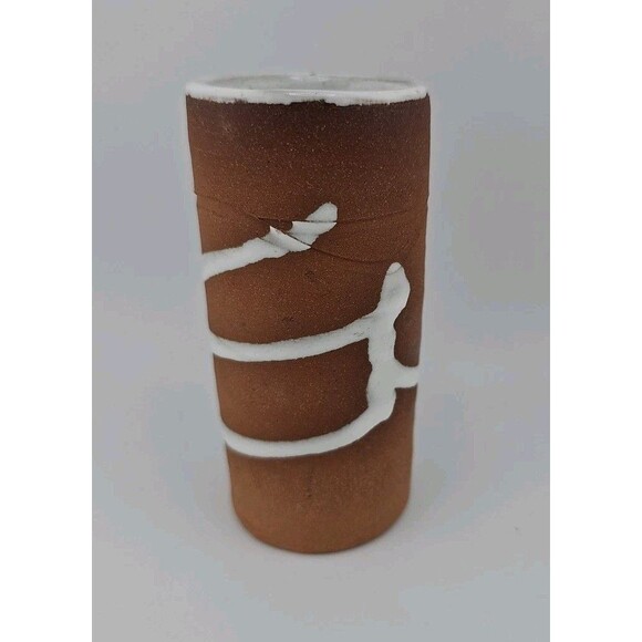 Stephen Pearce Studio Art Pottery Vase Shanagarry Irish Pottery Redware White - Picture 2 of 11